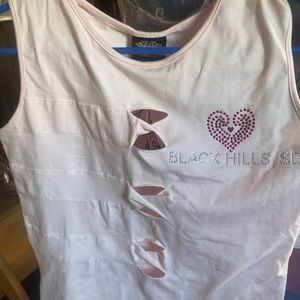 White Black Hills Top New